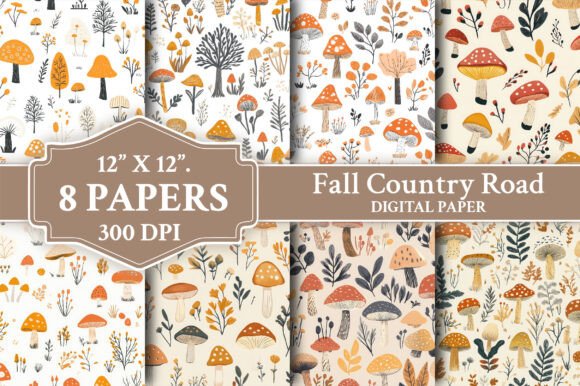 Embrace the Season: The Autumn Mushroom Pattern Collection