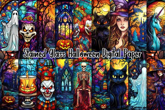 Enchanting Stained Glass Halloween Background: A Designer's Guide