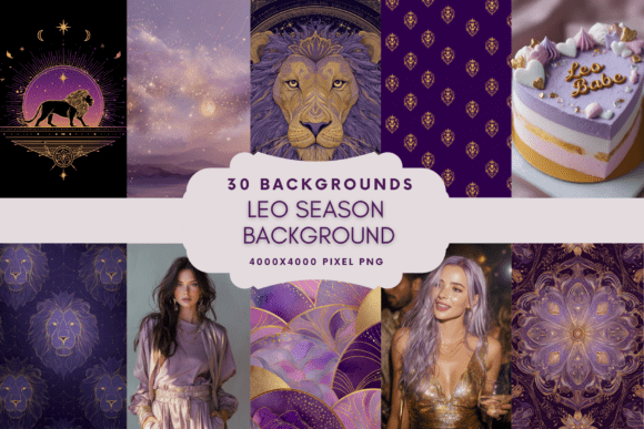 Leo Season Background: A Creative Asset for Bold Designs