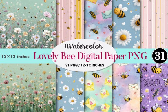Lovely Bee Digital Paper: Your Next Design Asset