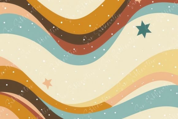 Retro Wave Pattern: A Vibrant Vintage Aesthetic