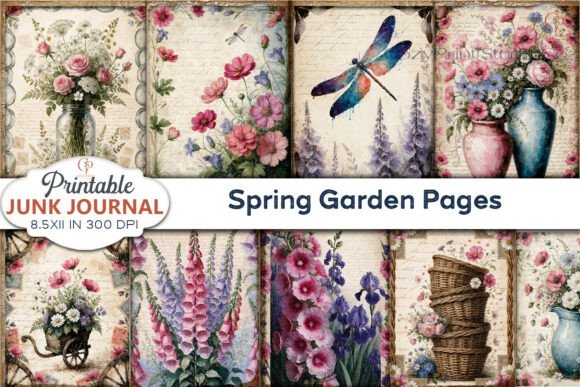 Spring Garden Pages Junk Journal: A Creative Toolkit for Makers