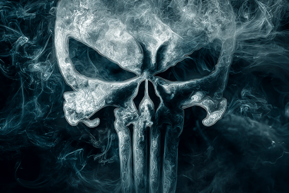 Unleash the Darkness: The Dark Smoke Skull Background