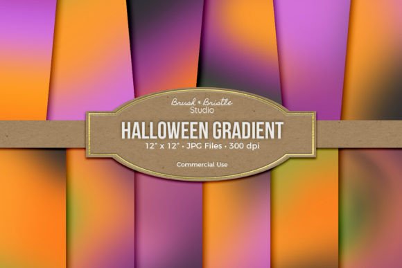 Unlock Spooky Atmosphere with Halloween Gradient Digital Paper
