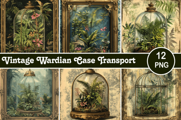 Vintage Wardian Case Transport: A Font with Industrial Soul